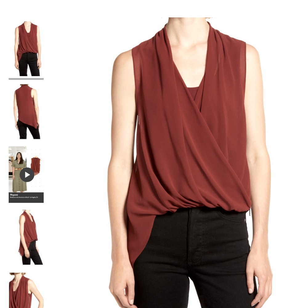 All Saints NWT Rust Red Top